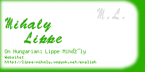 mihaly lippe business card